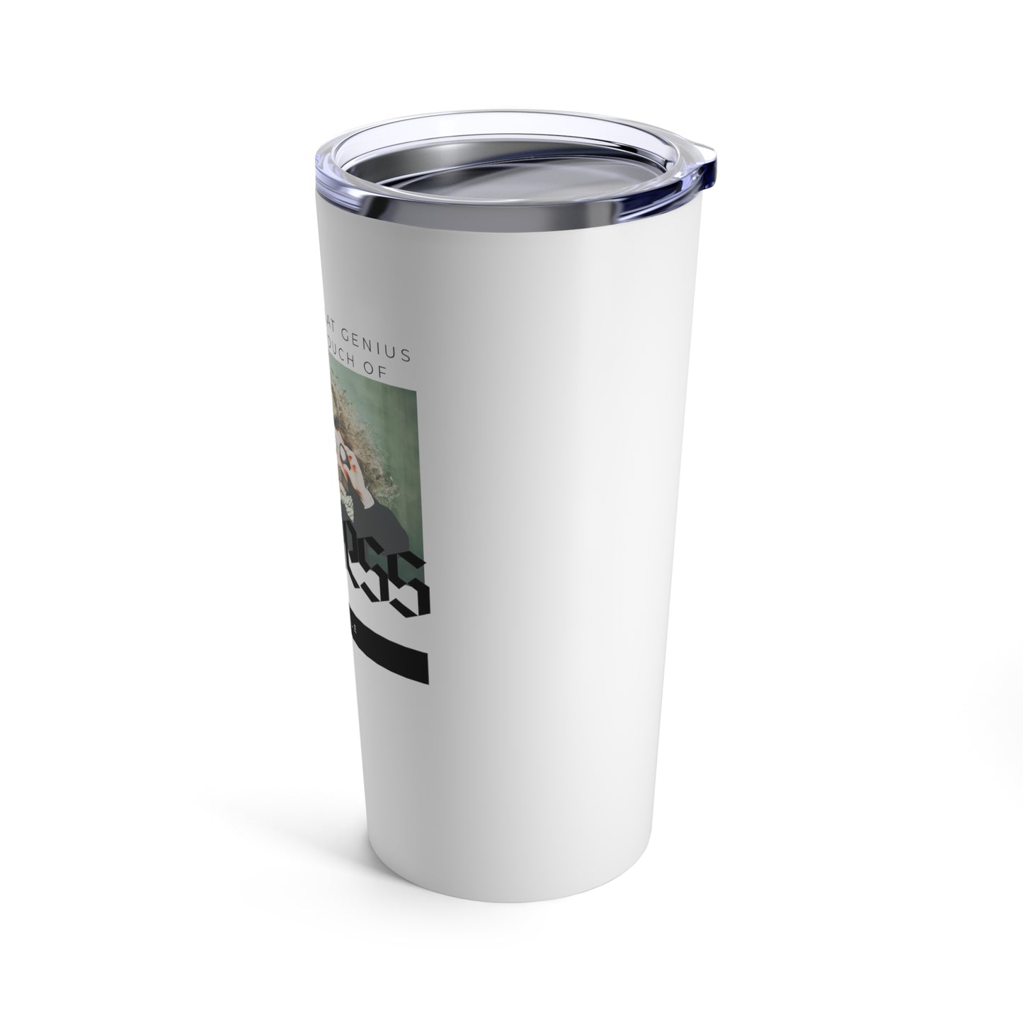 Classic Quotes Tumbler - Aristotle, 'There is no great genius without some touch of madness'