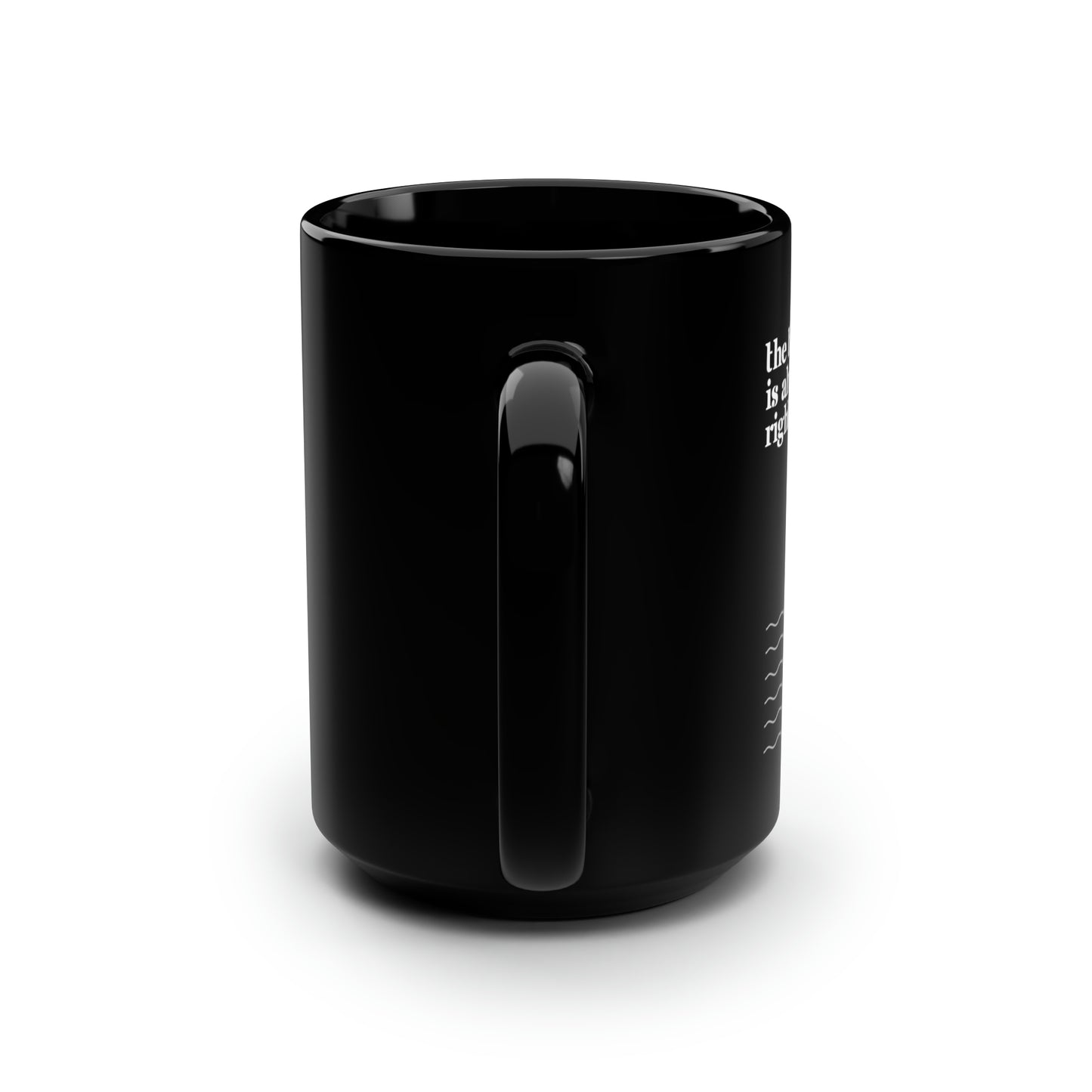 Classic Quotes Black Mug - Martin Luther King Jr, 'The time is always right to do what is right' - 15oz Black Mug