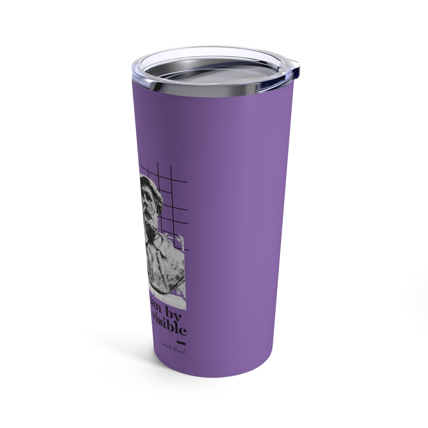 Classic Quotes Tumbler - Claude Monet, 'I am driven more by the invisible than the visible'