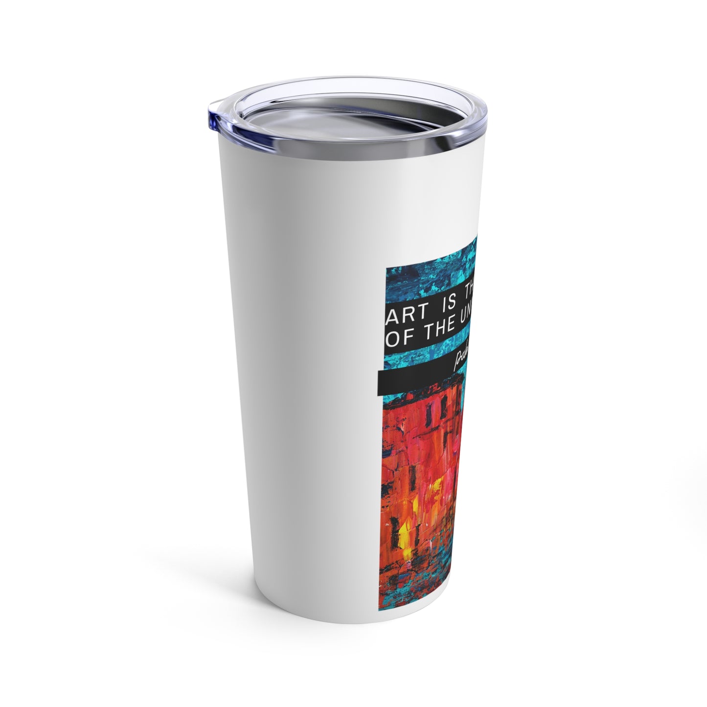Classic Quotes Tumbler - Pablo Picasso, 'Art is the elimination of the unnecessary'