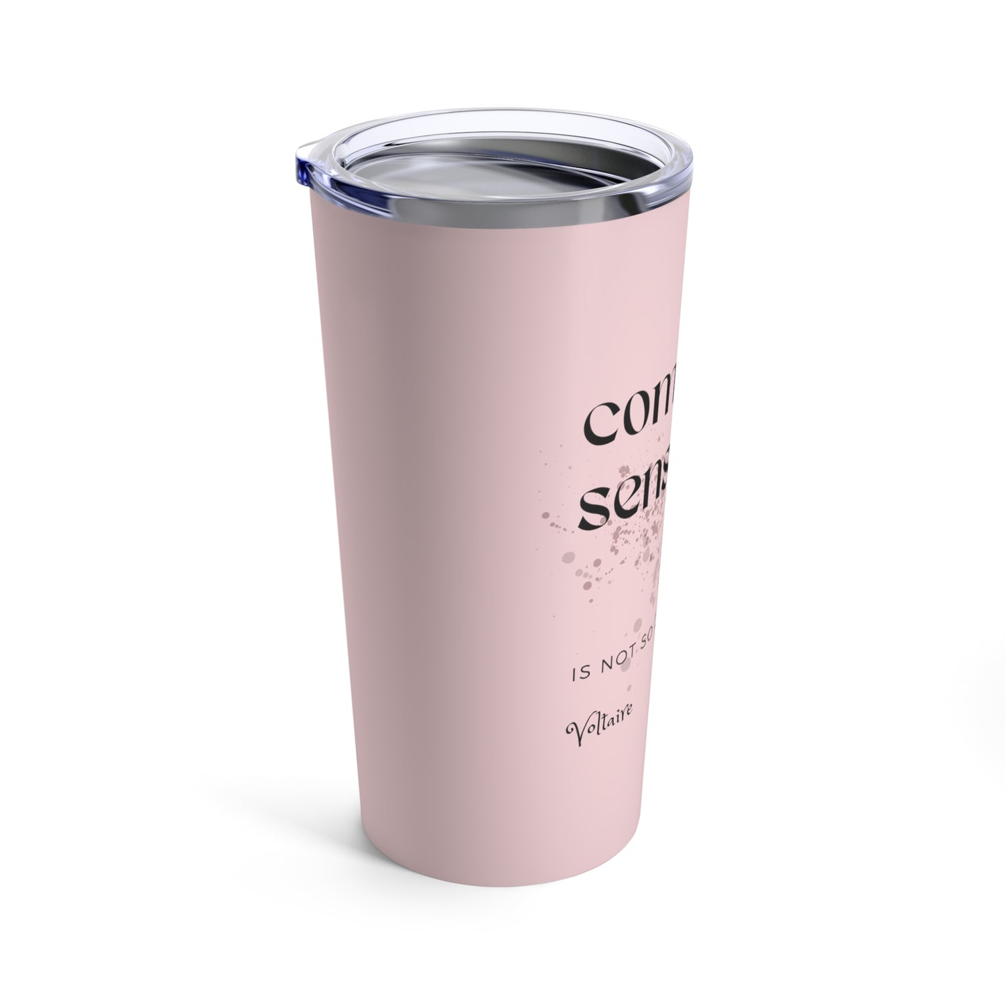 Classic Quotes Tumbler - Voltaire, 'Common sense is not so common'