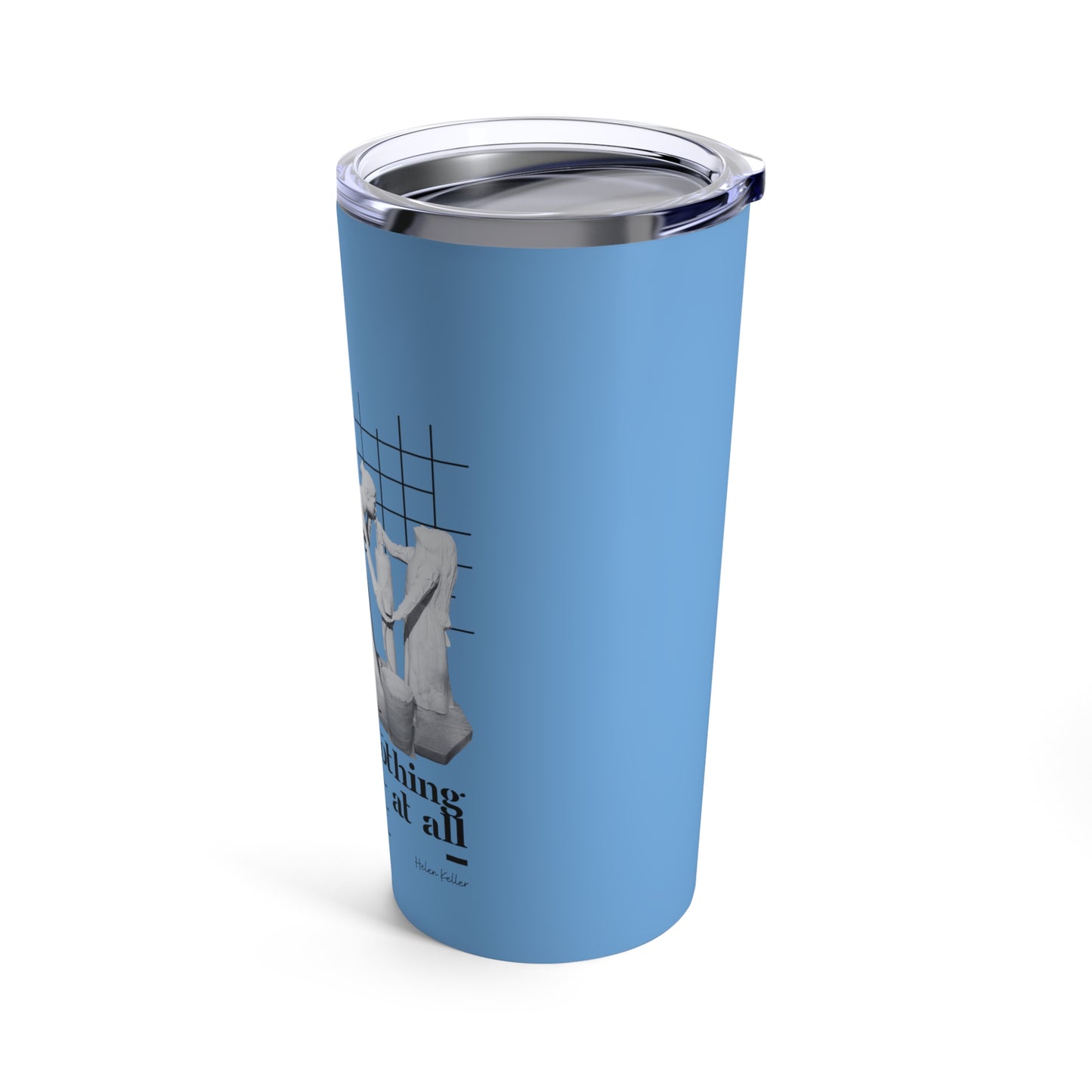 Classic Quotes Tumbler - Helen Keller, 'Life is either a daring adventure or nothing at all'