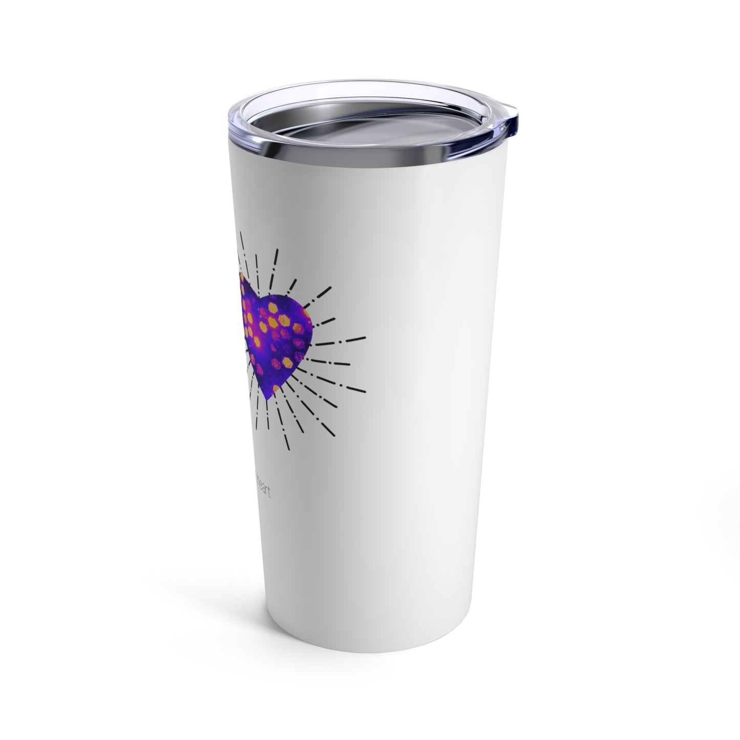 Classic Quote Tumbler - Helen Keller, 'The best and most beautiful things in the world cannot be seen or even touched; they must be felt with the heart'