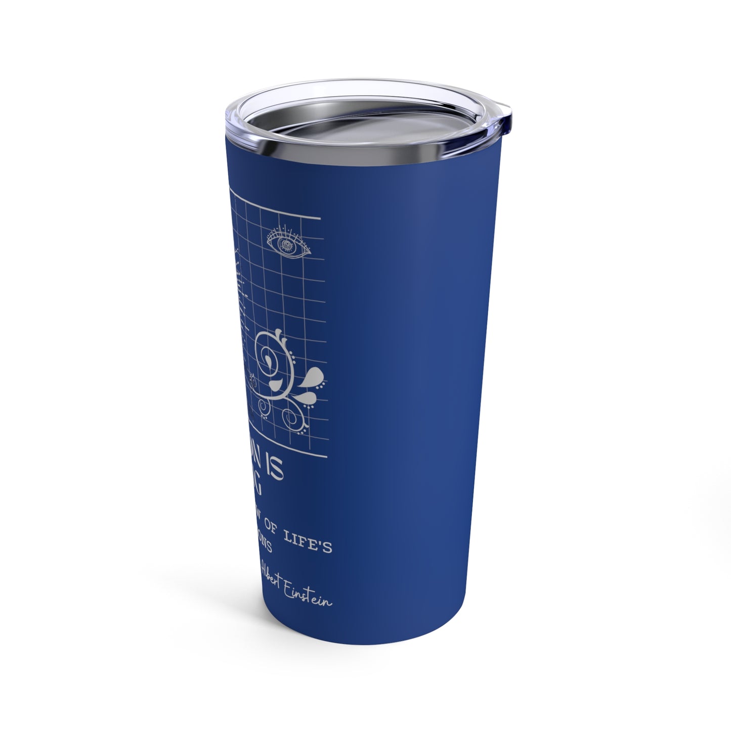 Classic Quotes Tumbler - Albert Einstein, 'Imagination is everything, it is the preview of life's coming attractions'