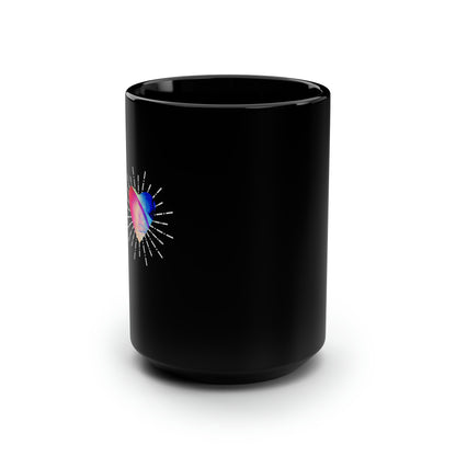 Classic Quotes Black Mug - Friedrich Nietzsche, 'And those who were seen dancing were thought to be insane by those who could not hear the music' - 15oz Black Mug