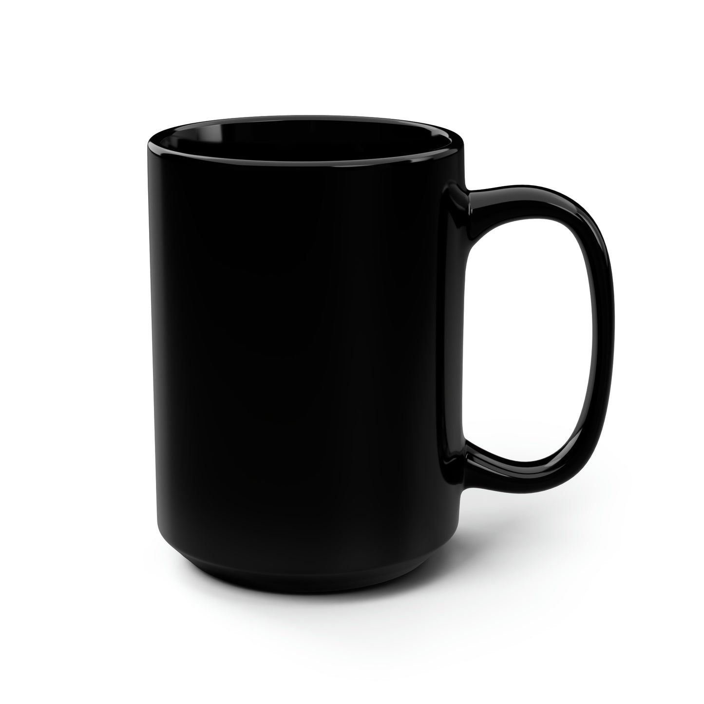 Classic Quotes Black Mug - Emily Dickinson, 'If your nerve deny you, go above your nerve' - 15oz Black Mug