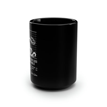 Classic Quotes Black Mug - Galileo Galilei, 'Nature is relentless and unchangeable and it is indifferent as to whether its hidden reasons and actions are understandable to man or not' - 15oz Black Mug