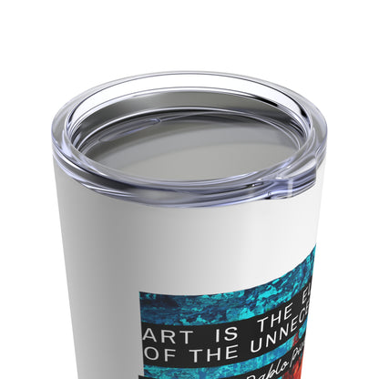 Classic Quotes Tumbler - Pablo Picasso, 'Art is the elimination of the unnecessary'