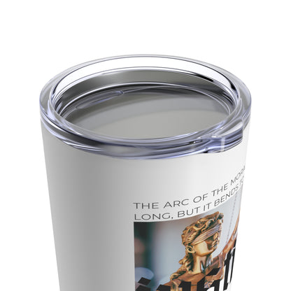 Classic Quote Tumbler - Martin Luther King Jr, 'The arc of the moral universe is long, but it bends toward justice'