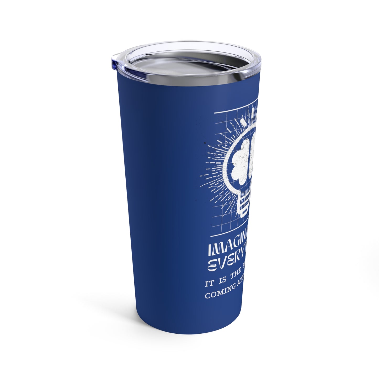 Classic Quotes Tumbler - Albert Einstein, 'Imagination is everything, it is the preview of life's coming attractions'