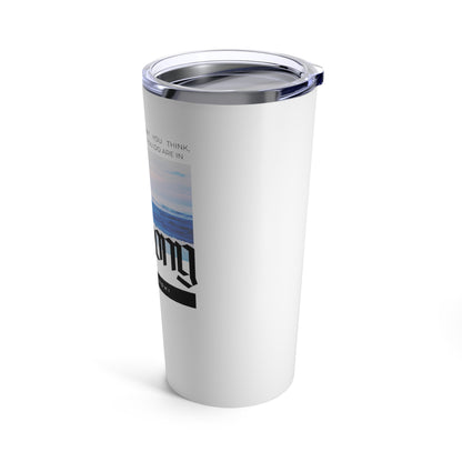 Classic Quote Tumbler - Mahatma Gandhi, 'Happiness is when what you think, what you say, and what you do are in harmony'