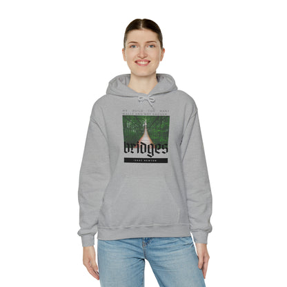 Classic Quotes Hoodie - Isaac Newton, 'We build too many walls and not enough bridges'' - Unisex Heavy Blend™ Hooded Sweatshirt