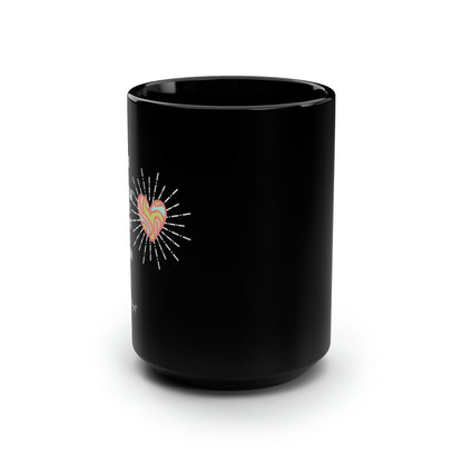 Classic Quotes Black Mug - Wolfgang Amadeus Mozart, 'The most sincere praise is not that which you hear from the lips of others, but the one that wells up from your own heart' - Black Mug, 15oz