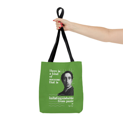 Classic Quotes Tote Bag - Edgar Degas, 'There is a kind of success that is indistinguishable from panic' - Tote Bag