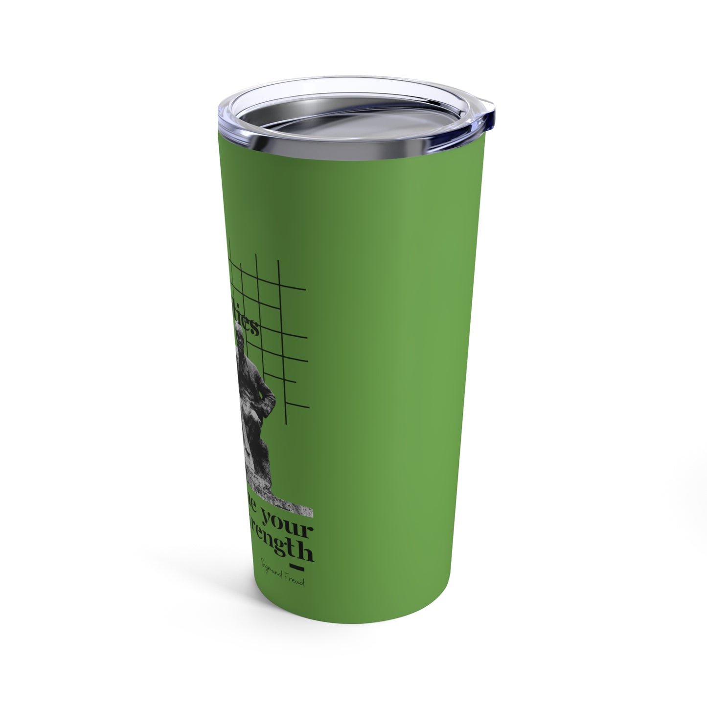 Classic Quotes Tumbler - Sigmund Freud, 'Out  of your vulnerabilities will come your strength'