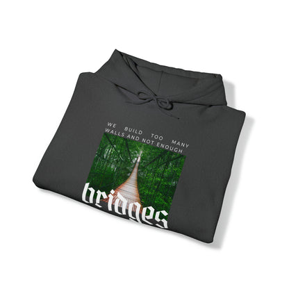 Classic Quotes Hoodie - Isaac Newton, 'We build too many walls and not enough bridges'' - Unisex Heavy Blend™ Hooded Sweatshirt