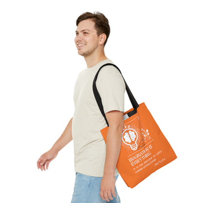Classic Quotes Tote Bag - Albert Einstein, 'Imagination is everything, it is the preview of life's coming attractions' - Tote Bag