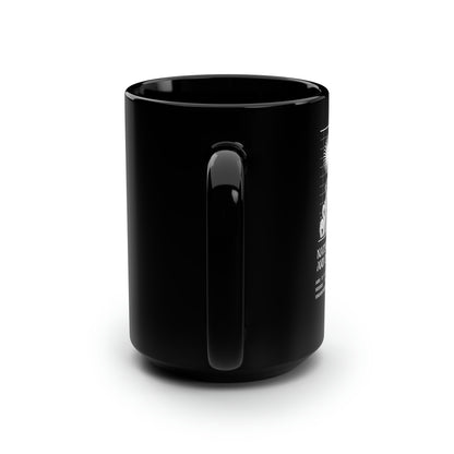Classic Quotes Black Mug - Galileo Galilei, 'Nature is relentless and unchangeable and it is indifferent as to whether its hidden reasons and actions are understandable to man or not' - 15oz Black Mug