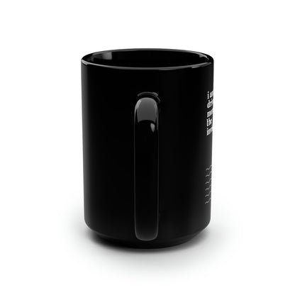 Classic Quotes Black Mug - Claude Monet, 'I am driven more by the invisible than the visible' - 15oz Black Mug