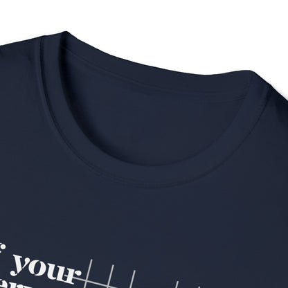 Classic Quotes Tee - Emily Dickinson, 'If your nerve deny you, go above your nerve' - Unisex Softstyle T-Shirt