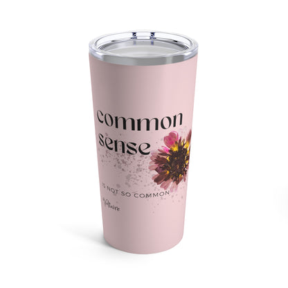 Classic Quotes Tumbler - Voltaire, 'Common sense is not so common'